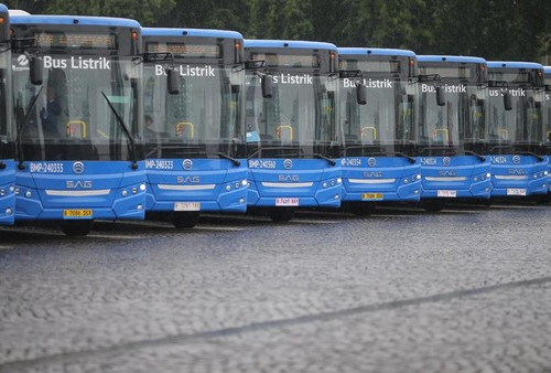 SAG Dukung TransJakarta dengan Meluncurkan 90 Bus Listrik High Deck