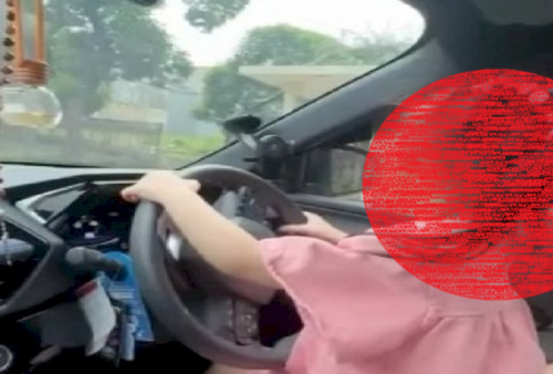 Viral Ibu Pangku Anak yang Masih Kecil untuk Belajar Nyetir Mobil!