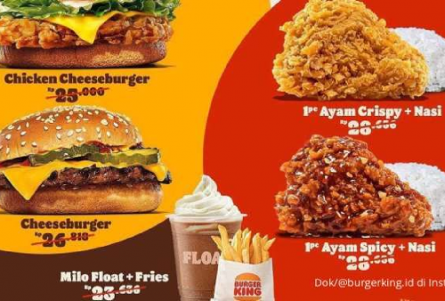 Promo Burger King Senin, 30 September 2024: Ada Paket Hemat Rp 17.000 Aja!