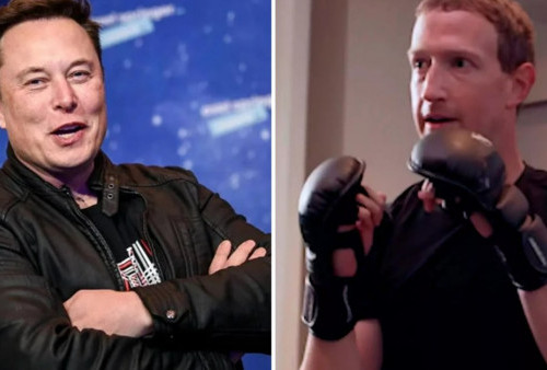 Mark Zuckerberg dan Elon Musk Baku Hantam, Live Streaming-nya di Platform ini