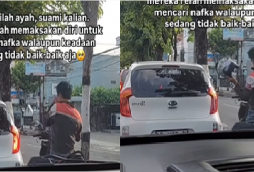 Video Viral Pemotor Pukul Kepalanya Sendiri Demi Mencegah 'Micro Sleep', Netizen Iba