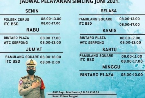 Jadwal SIM Keliling Tangsel, Senin 14 Juni 2021: Polres Tangsel Sebar Luas Layanan SIM Keliling