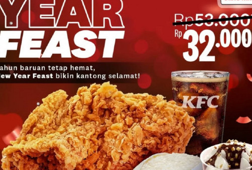 Promo KFC New Year Feast Drive Thru: Menu Paket Lengkap Ayam, Nasi, Minum dan Ice Cream Hanya Rp 30 Ribuan!