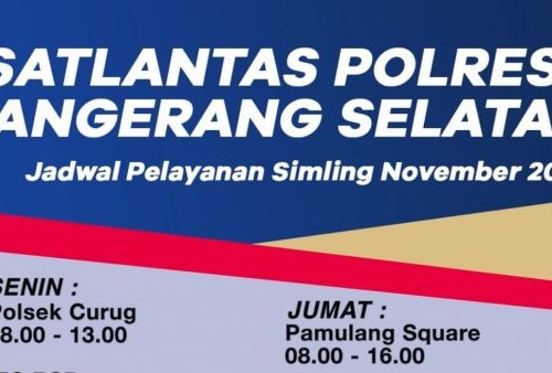 Jadwal dan Lokasi SIM Keliling di Tangerang Selatan Hari Ini, Rabu 10 November 2021