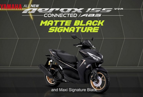 Harga All New Yamaha Aerox 155 Connected Version Warna Baru Rp26 Juta, Tampil dengan Grafis Baru yang Minimalis