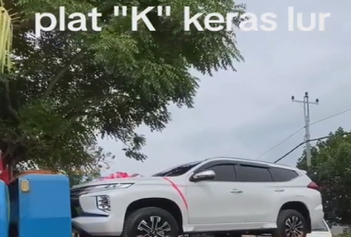 Viral Seserahan Pernikahan di Jareng Ngasih Mobil Pajero Sport: 'Plat K Keras Lur!'