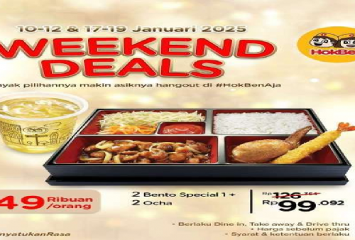 Promo Hokben Aktif Mulai Hari Ini Sampai 19 Januari 2025: Weekend Makan Enak Yuk