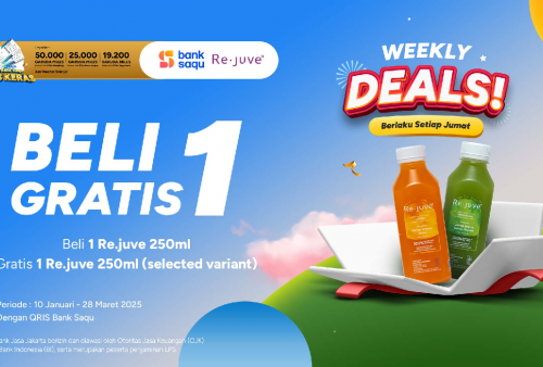 Yuk Ambil Promo Rejuve Beli 1 Gratis 1, Berlaku Setiap Hari Jumat!