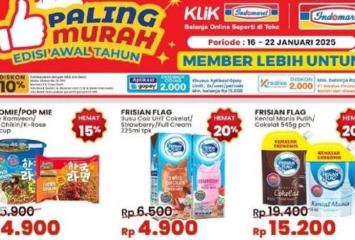 Daftar Produk Promo di Indomaret Hari Kamis 16 Januari 2025