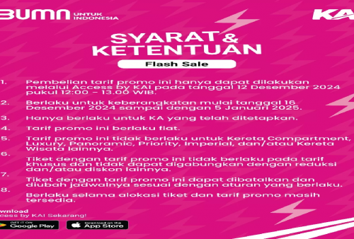 Syarat dan Cara Beli Tiket Kereta Promo 12.12 untuk Liburan Nataru, Wajib Perhatikan!