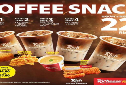 Promo Richeese Factory Desember 2024 Ada Promo Kopi dan Snack dan Chicken Katsu Mulai Rp 20.000