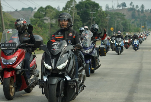 Perdana di Lampung, Ratusan Biker Antusias Hadiri Gelaran MAXi Yamaha Day