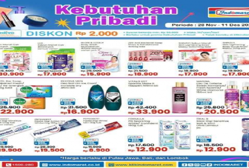 Promo Deterjen Terbaru ALFA, Indomaret dan Superindo Ada Harga Spesial