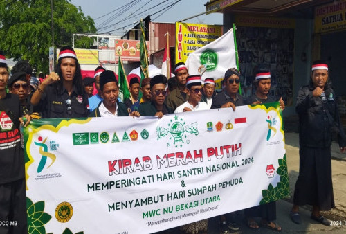 PNIB Pagar Nusa dan MWC NU Bekasi Utara Adakan Kirab Merah-Putih, Rayakan Hari Santri Serta Sumpah Pemuda