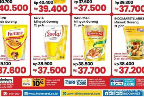 BARU! Daftar Promo Minyak Goreng Superindo dan Indomaret 6 Januari 2025