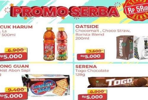 Promo Alfamart Hari Ini Ada Spesial Aneka Minuman dan Snack Tebus Murah Rp 5 Ribuan