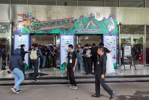 Ajang pameran perlengkapan outdoor Indofest 2024.