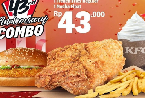 Promo Makan KFC Selasa 22 Oktober 2024, Beli Paket Kombo Ada Hadiahnya