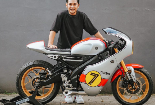 Keren! Modifikasi XSR 155 Gaya Classic Racing Yamaha Garapan Katros Garage