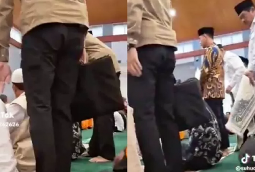 Viral Video Paspampres Usir Jamaah Saf Depan, Diduga Gegara Gibran Rakabuming Mau Sholat