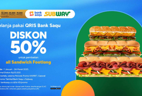 Mau Promo Subway 50 Persen? Ini Syaratnya, Gampang!