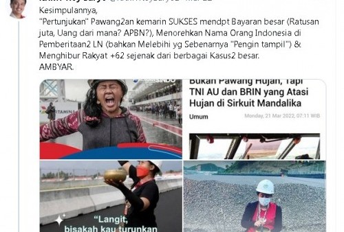 Cuitan Roy Suryo Kali ini Dinilai Keterlaluan, Seolah 'Samakan' Mbak Rara dengan Monyet, Netizen: Malu Sama Darah Birumu!