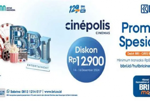 HUT BRI Ke-129 Ada Promo XXI dan Cinepolis, Diskon Rp12.900 Hingga Buy 1 Get 1!