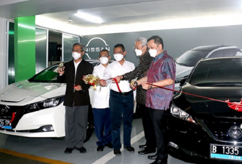 Berlokasi di Wisma Indomobil 3 MT Haryono Nissan Buka SPKLU Swasta Pertama Untuk Umum