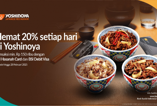 Segera Serbu Promo Yoshinoya yang Diadakan Bank BSI, Aktif Sampai 25 Februari 2025!