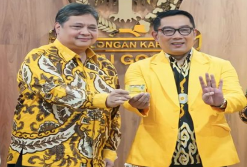 Ridwan Kamil Resmi Gabung Golkar, Airlangga Hartarto: 'Istimewa'