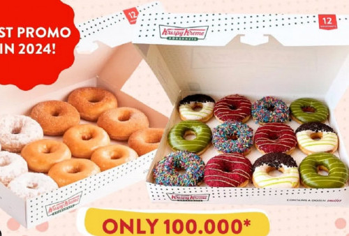 Jangan Lewatkan Promo 12.12 dari Krispy Kreme, 2 Lusin Donat Hanya Rp 100 Ribu!