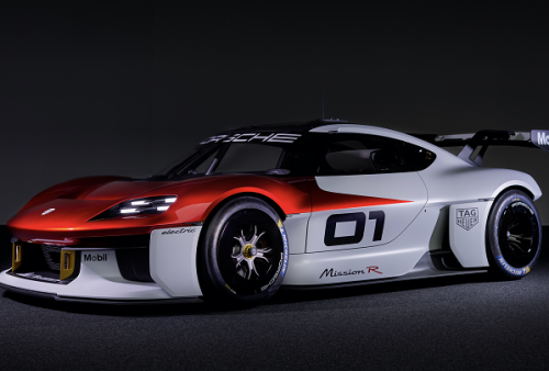 Mobil Konsep Porsche Mission R dipajang di IAA Mobility 2021