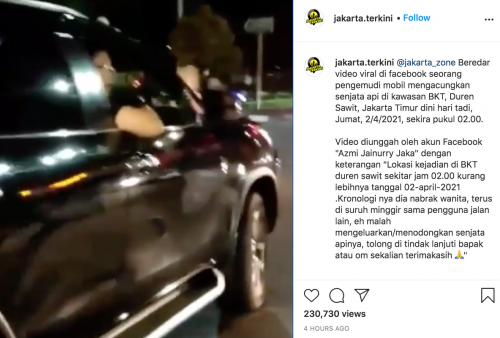 Waduh, Beredar Video Viral Pengemudi Fortuner Ngamuk di Kelapa Gading!