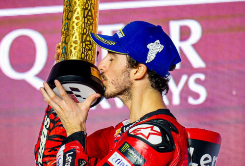 Pecco Bagnaia Juara MotoGP Qatar 2024, Bos Ducati: Kecepatannya Mustahil! Dilawan