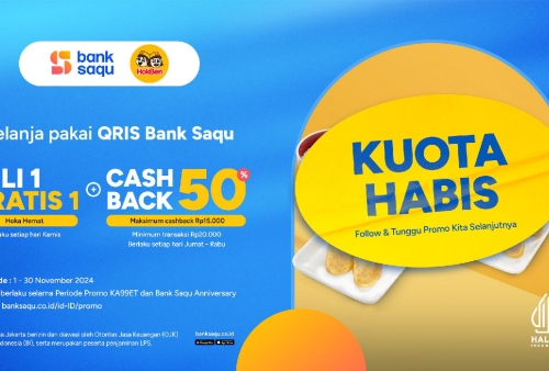 Promo Hokben dari Bank Saqu Hari Ini, Aktif Sampai Akhir Bulan November 2024