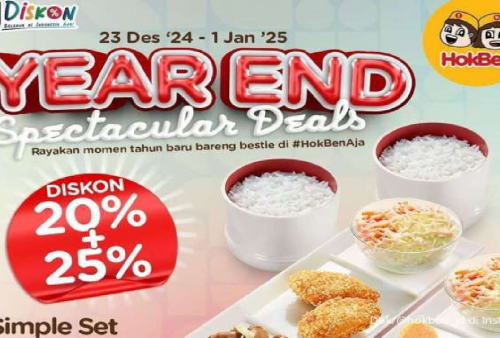 Hokben Berikan Promo Akhir Tahun, Yuk Serbu Buruan Ada Diskon 20 Persen!