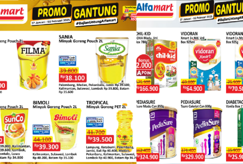 Promo Gajian Untung Alfamart Hari Ini: Minyak Goreng Filma, Sania, Bimoli Super Murah!