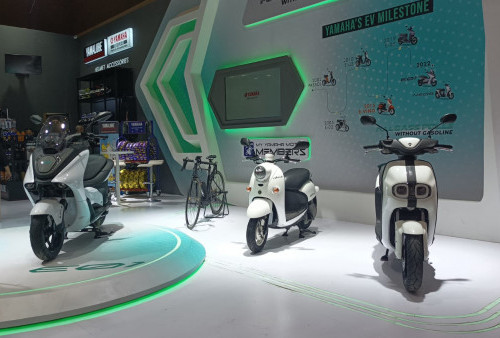 Curi Perhatian Pengunjung IIMS 2023, Motor Listrik Yamaha Sabet Gelar Best Tested Motorcycle Choice