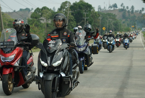 Gokil! Event Perdana MAXi Yamaha Day di Lampung Disambut Antusias oleh Para Bikers