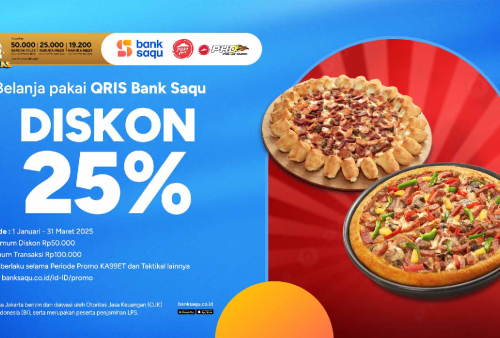 Beli Pizza Hut dan PHD Pakai QRIS Bank Saqu Bisa Diskon 25 Persen, Begini Caranya