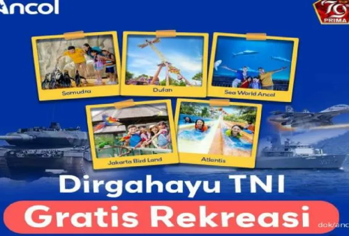 Edisi Promo HUT TNI, Ada Tiket Gratis Masuk Ancol dan TMII: Cek Syaratnya!