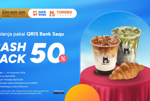 Hari Terakhir! Cepat Ambil Promo TOMORO Coffe Cashback 50 Persen