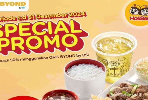 Promo Terbaru Hokben Ada Diskon Khusus Pembayaran QRIS Bank BSI