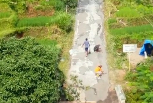 Kebangetan... Warga Desa di Jepara Patungan Demi Perbaiki Jalan yang Udah Rusak Selama 3 Tahun