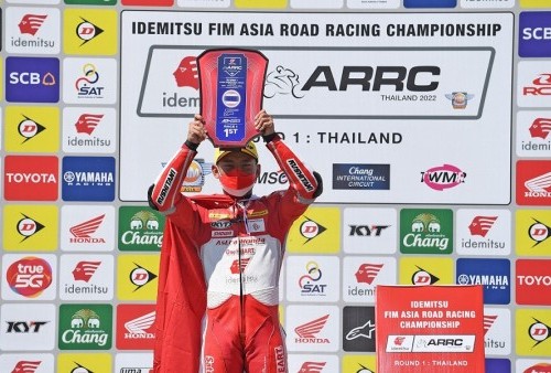 Pembalap Binaan AHM Raih Podium Juara di Seri 1 ARRC 2022, Thailand
