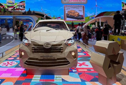 Daihatsu Tampilkan Sigra Cardboard, Karya Seni Unik Terbuat dari Bahan Ramah Lingkungan