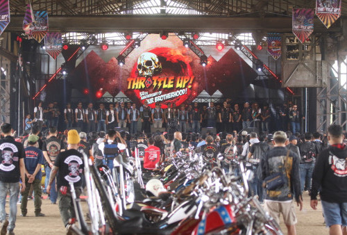 Perayaan Ulang Tahun Bikers Brotherhood 1%MC  Dihadiri 10 Ribu Bikers