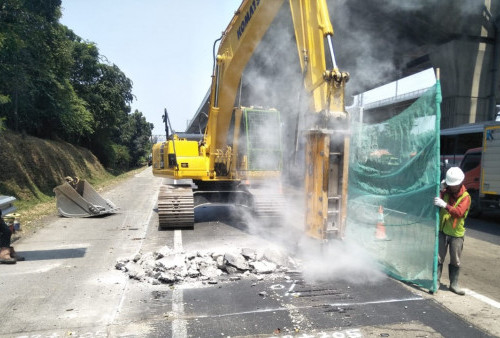 Tingkatkan Kenyamanan, PT JTT Lakukan Rekonstruksi Ruas Jalan Tol Jakarta-Cikampek