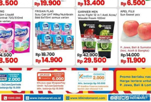 Promo JSM Indomaret 18-20 Oktober 2024: Beli Frisian Flag dan Garnier Men Lebih Murah!