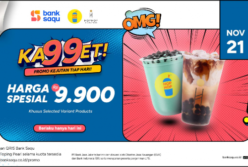 Promo Khusus Payment QRIS Bank Saqu Ada Hop Hop Reguler & Hop Hop Signature Dijual Rp 9.900